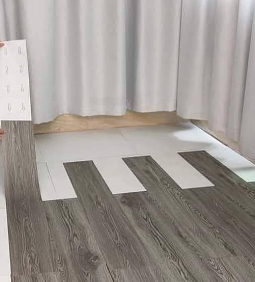 Vinyl Floor / Wooden Floor / Wallpaper / Blinds / Gym Mat/Fluted Pane 2