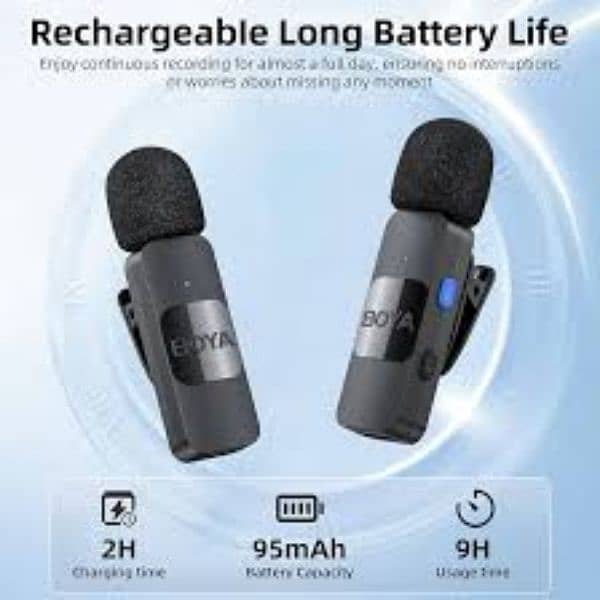 Boya Wireless Dual Microphone | High Quality Sound Recording 0