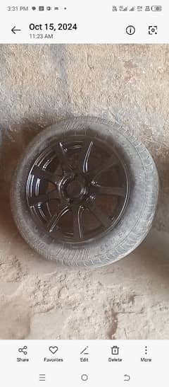 Alloy rims with tyers