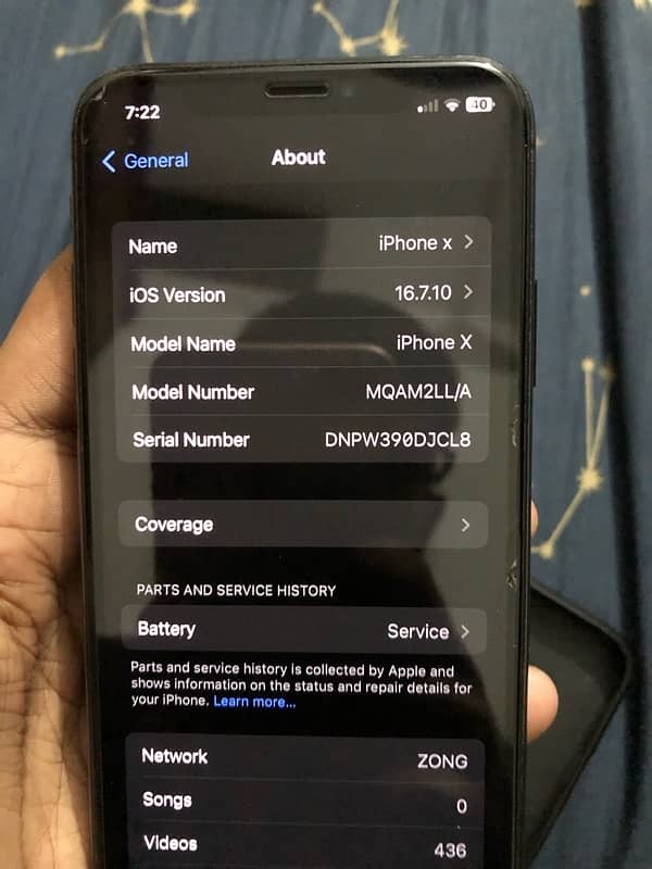 iphone x   256gb  offical pta approve 4