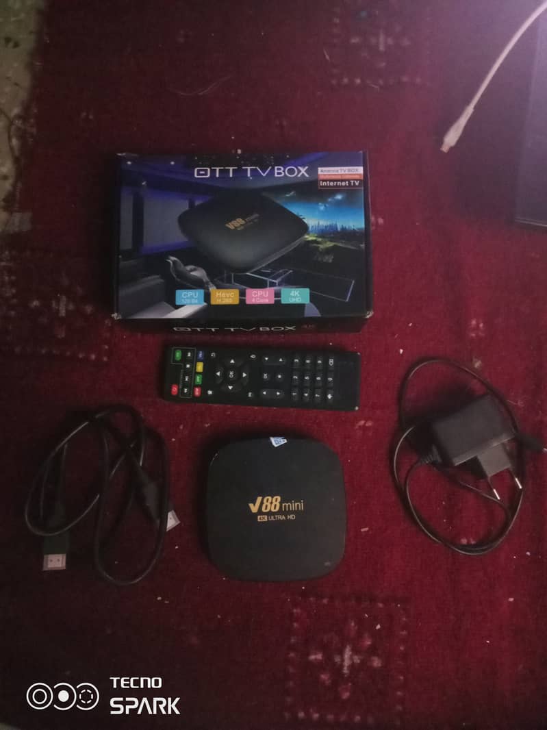 V88 Mini - Smart Media Player Android Box - 6Gb - 64GB 0