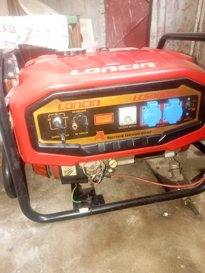 loncin generator 3.5 KVA in good condition working mai hai 2