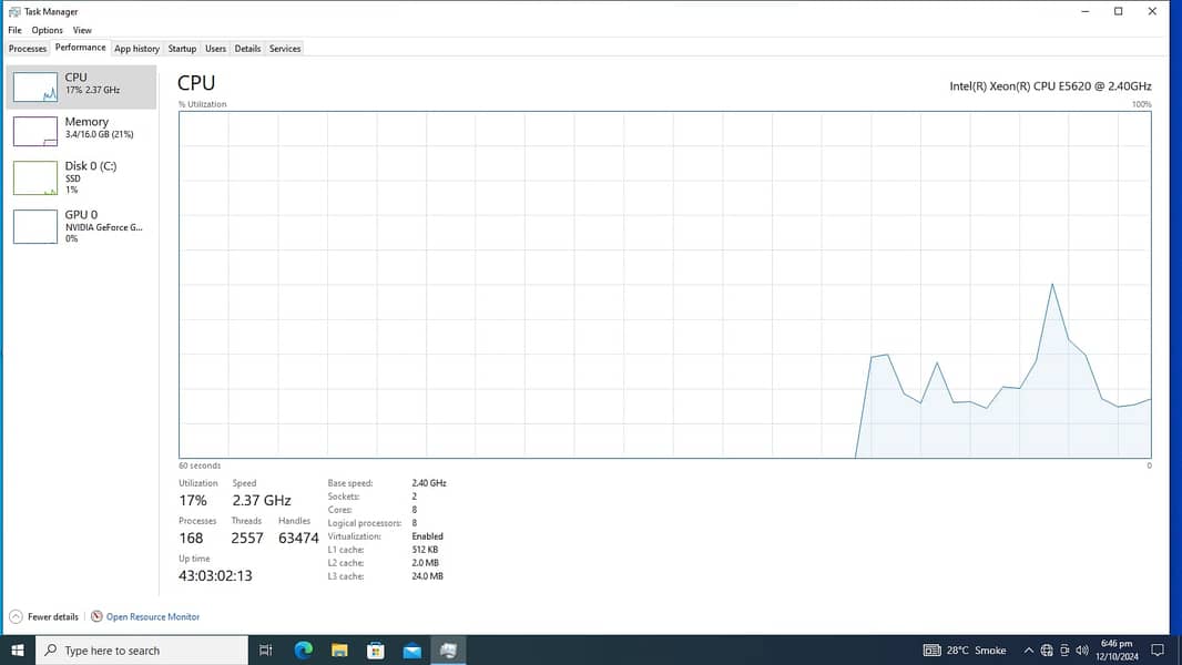 HP Z600 Workstation PC  Xeon(R) 17