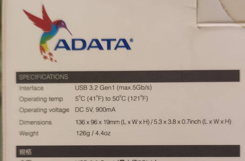 Enclosure Case 2.5" SSD/HD ADATA ED600 6