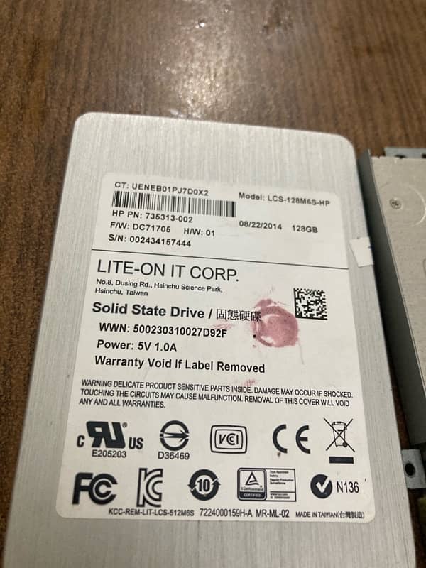 SSD hard 128 Gb 0