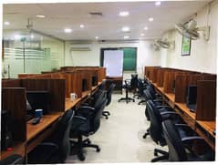 Fully Furnished Area 850 Square Feet Office Available For Rent Real Pictures in Main Boulevard Road Gulberg 3 Lahore