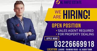 Sale Agents Required For Property Dealing