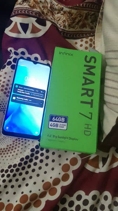 infinix smart 7 4 64 with complete box 2