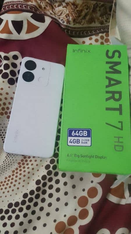 infinix smart 7 4 64 with complete box 3