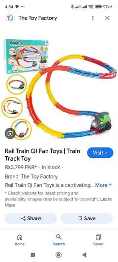 Selling rail train not a single time used