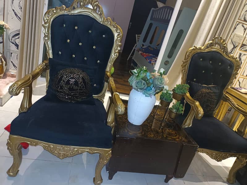 Chairs with table 40k sofa 20 k 3