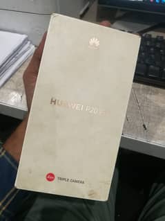 Huawei p20 PRO oFFICAL PTA DUAL SIM WITH BOX