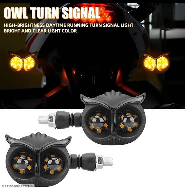 2 PCS Owl Design Bike Headlight 1