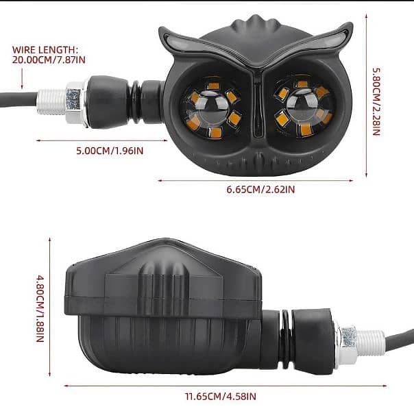 2 PCS Owl Design Bike Headlight 2