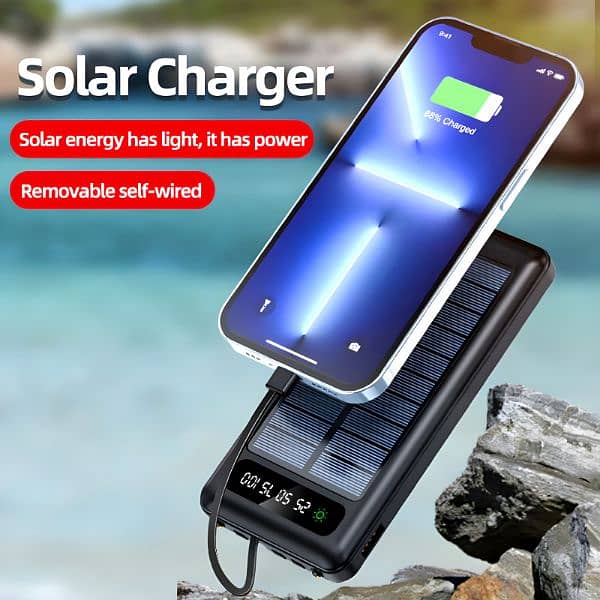 SOVO SPB-619 Reflect 10000mAh LED Display Solar Power Bank 0