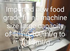 new imported food grade filling machine