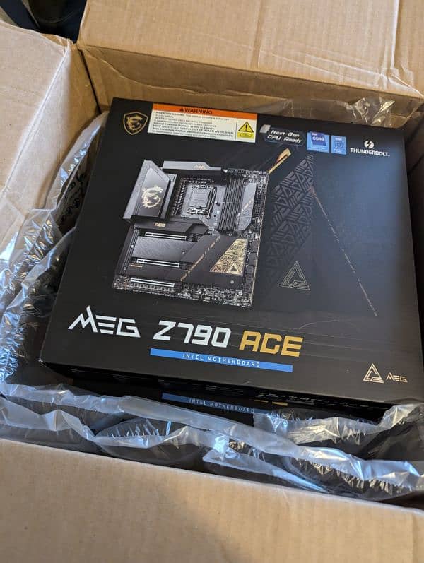 MSI MEG Z790 ACE Motherboard ddr 5 7800mhz+OC box pack 0