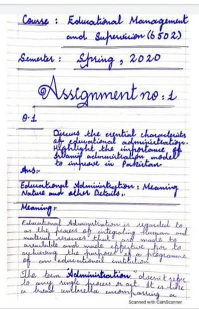 Handwritten Assignment Writer .