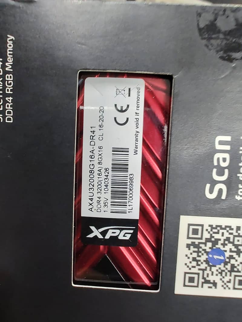 XPG Spectrix D 41 DDR 4 Rams 16GB 0