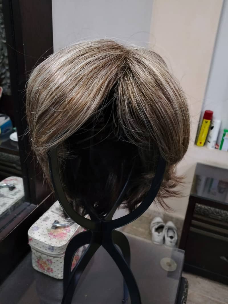 Full Head Cap Fringe Pixie Cut Short Style Bangs wigs Men Women Girls 0