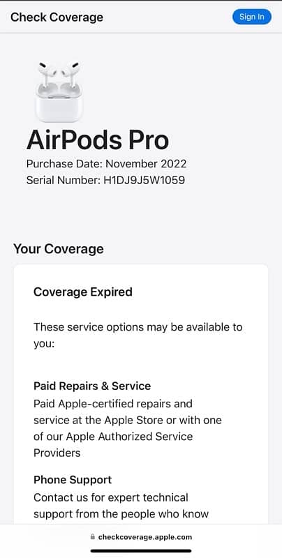 AirPods pro original with apple coverage call &wtsp 03046010794 4