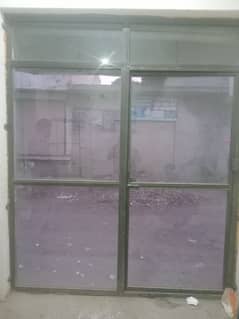 Office door frame glass