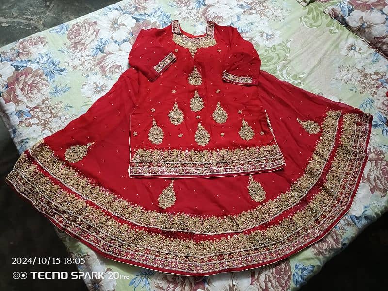 Bridal Lehnga 4 Pec 10 /10 condition 4