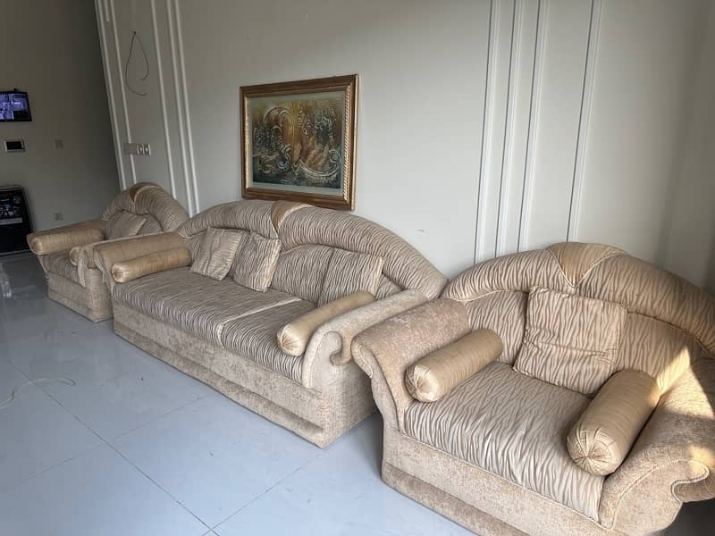 Beige  sofa set 5