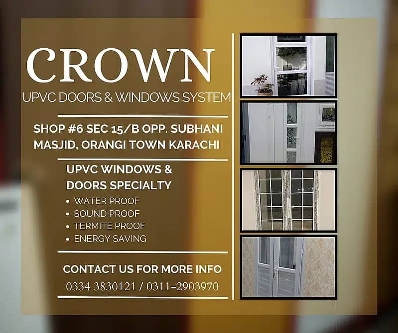 PVC Doors/solid Doors/PVC windows/Upvc doors/office doors 2