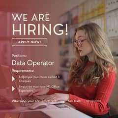 Hiring Data Entry Operator