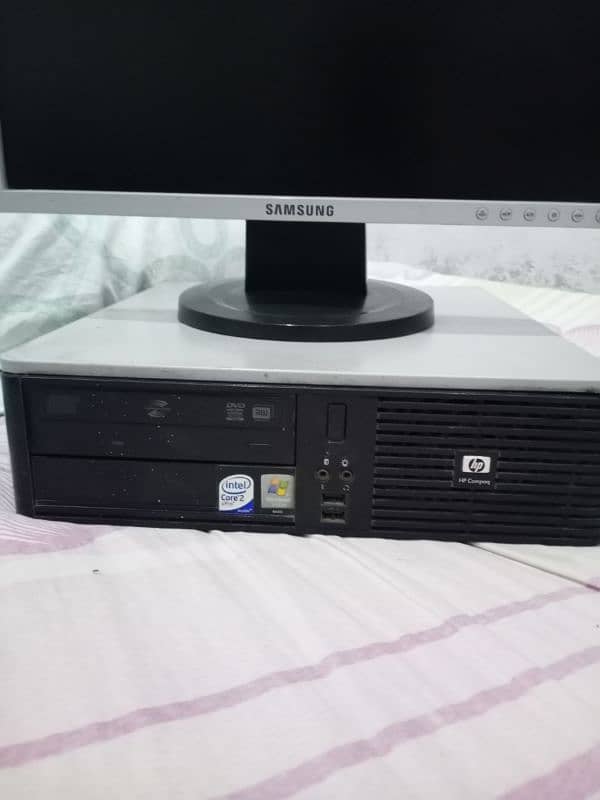 HP Compac Core 2 Duo PC with 19 inch Samsung LCD 1