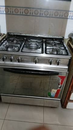 Sky flame cooking range oven