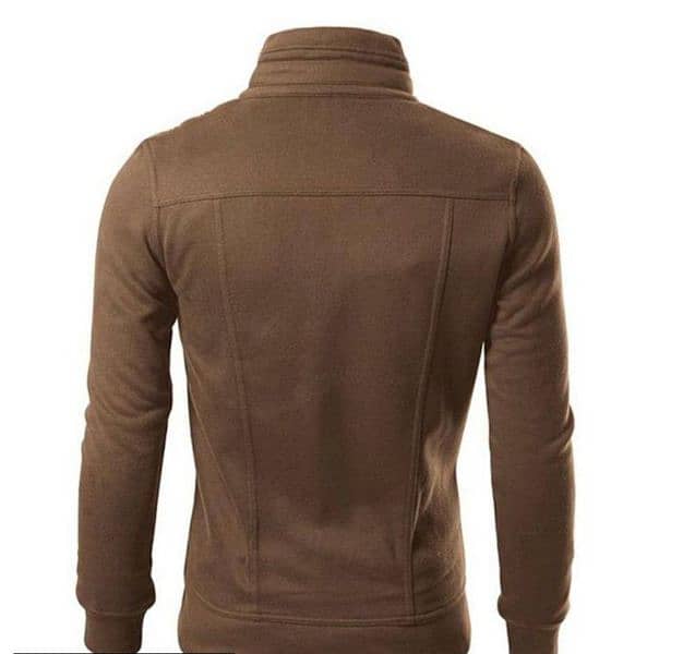 1 PSC men's stitched fleece Mexican style jacket brown 1