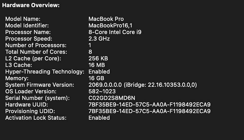 Apple MacBook Pro 2019 Core i9 16Gb/1TB 5