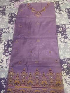 New organza shirt Dupatta and silk trouser 0