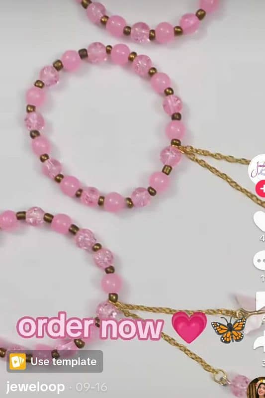 beads bracelate order per banate he 2