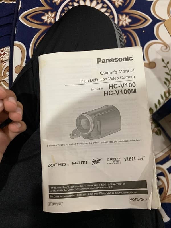 care plus Panasonic vedio cmaera 9