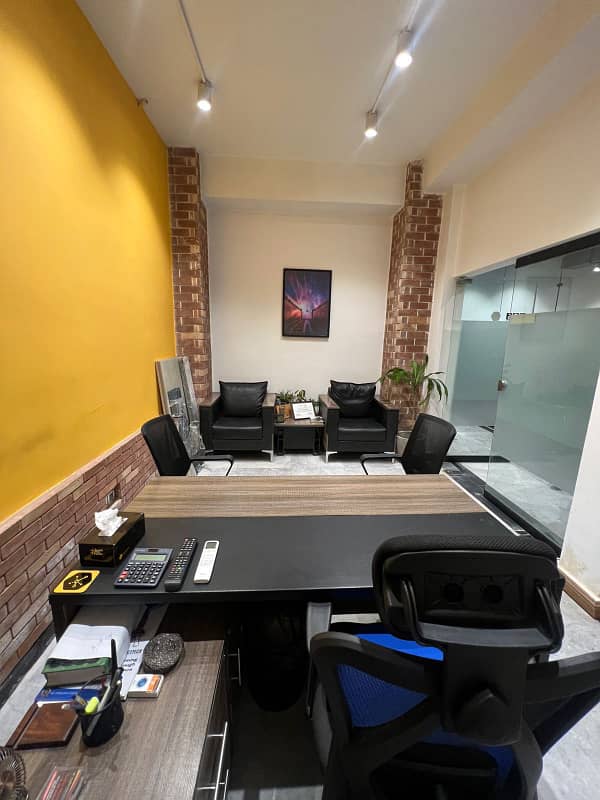 Furnished office for rent in johar town for software house +call centre and visa setup 2