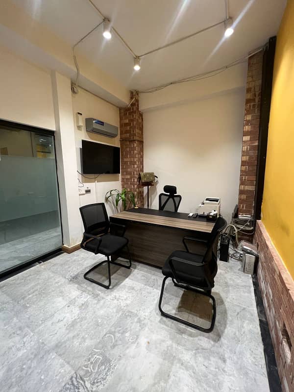 Furnished office for rent in johar town for software house +call centre and visa setup 4