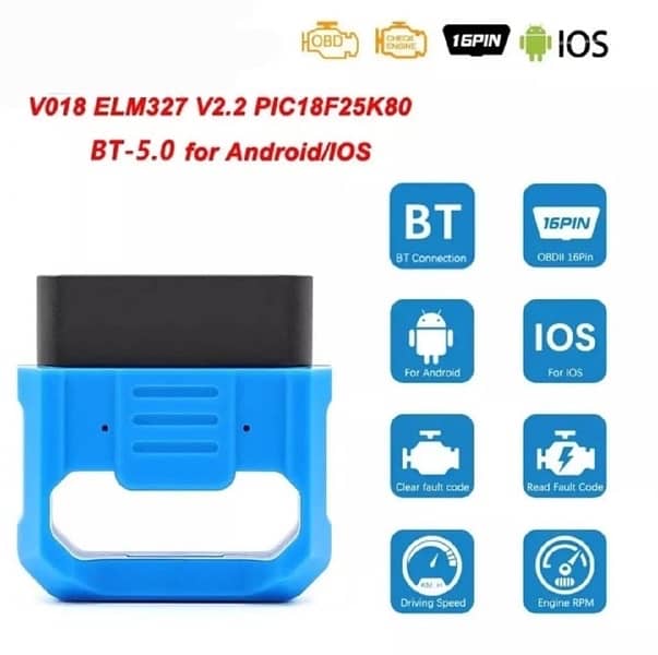 universal OBD2 ELM327 Bluetooth Wi-Fi android iPhone  supported scan 2