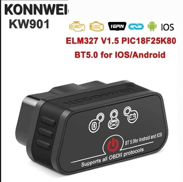 universal OBD2 ELM327 Bluetooth Wi-Fi android iPhone  supported scan 7