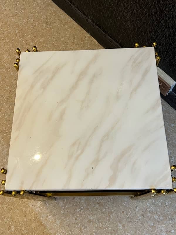 new white solid granite table 7