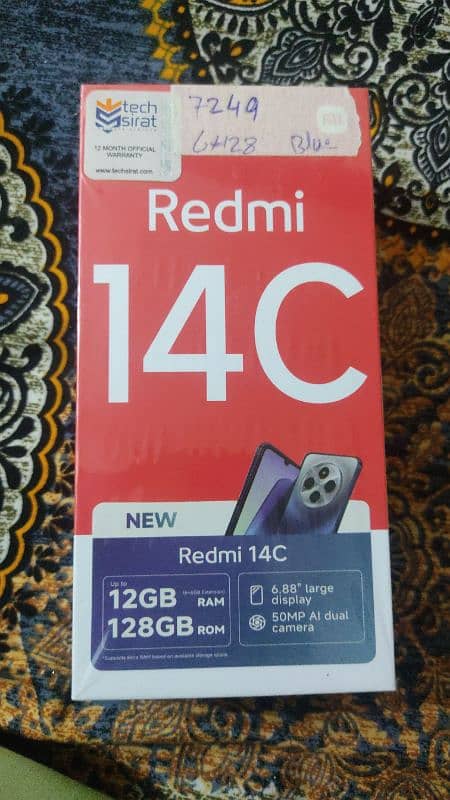 Redmi 14c Brend new Color Blue Sim b Nhe Lagi abi 1