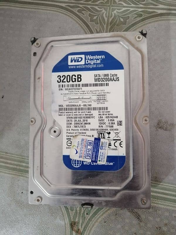 320 Gb Hard disk | HDD | SATA 0