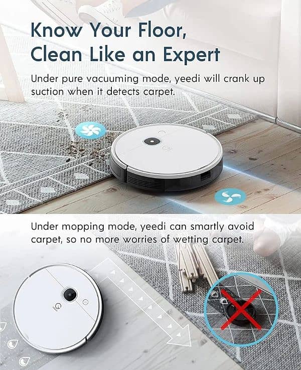 Yeedi Vac Station New Self Emptying Robot Vacuum Cleaner + Mop 4