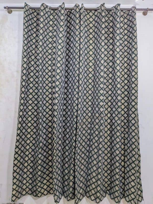 1 PC Velvet Jacquard Printed Curtains 1