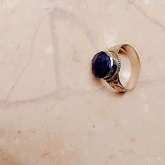 Neelam original stone ring