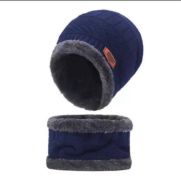 *Product Name*: Unisex Beanie Wool cap with neck warmer 1