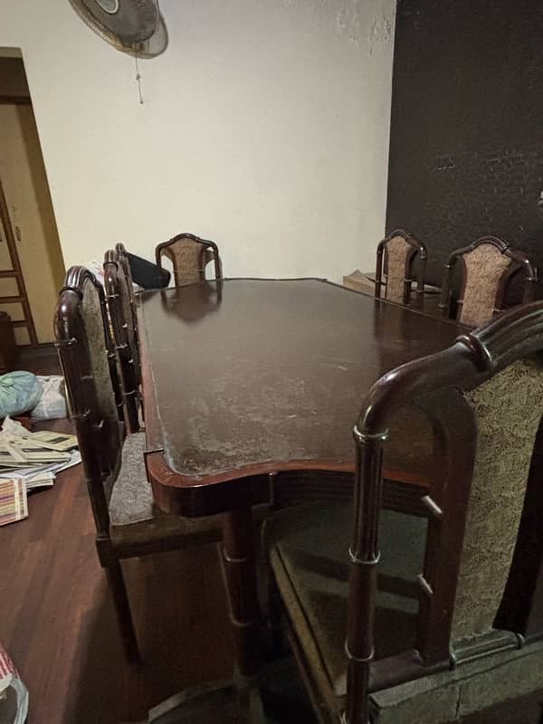 Dining Table For sale 8 Seater\ 8 chairs dining table\wooden dining 1