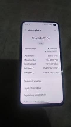 samsung s10 with box and charger dual sim